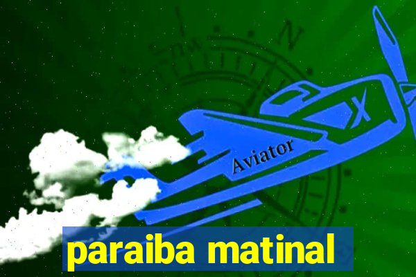 paraiba matinal